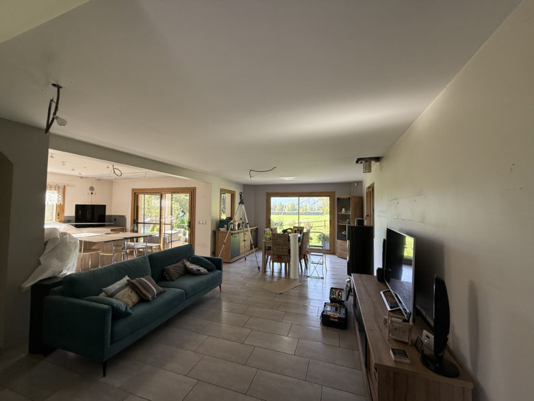 rénovation salon d'une maison en Savoie